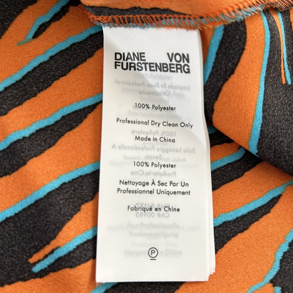 🎉HP🎉 DIANE von FURSTENBERG DVF 
Lilo animal-print midi SZ 6 NWT - Picture 6 of 7